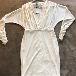 New fitted white dress